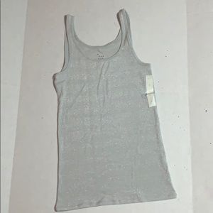 Silver sparkle tank
